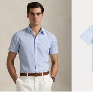 Ralph Lauren Seersucker Prepster Classic Fit Shirt Men’s size L